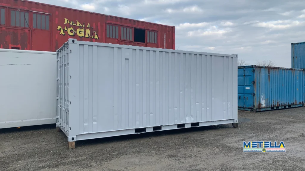 Modulo marittimo bianco pronto per utilizzo logistico