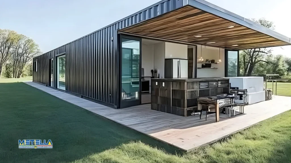 Casa Container da 60 metri quadri.