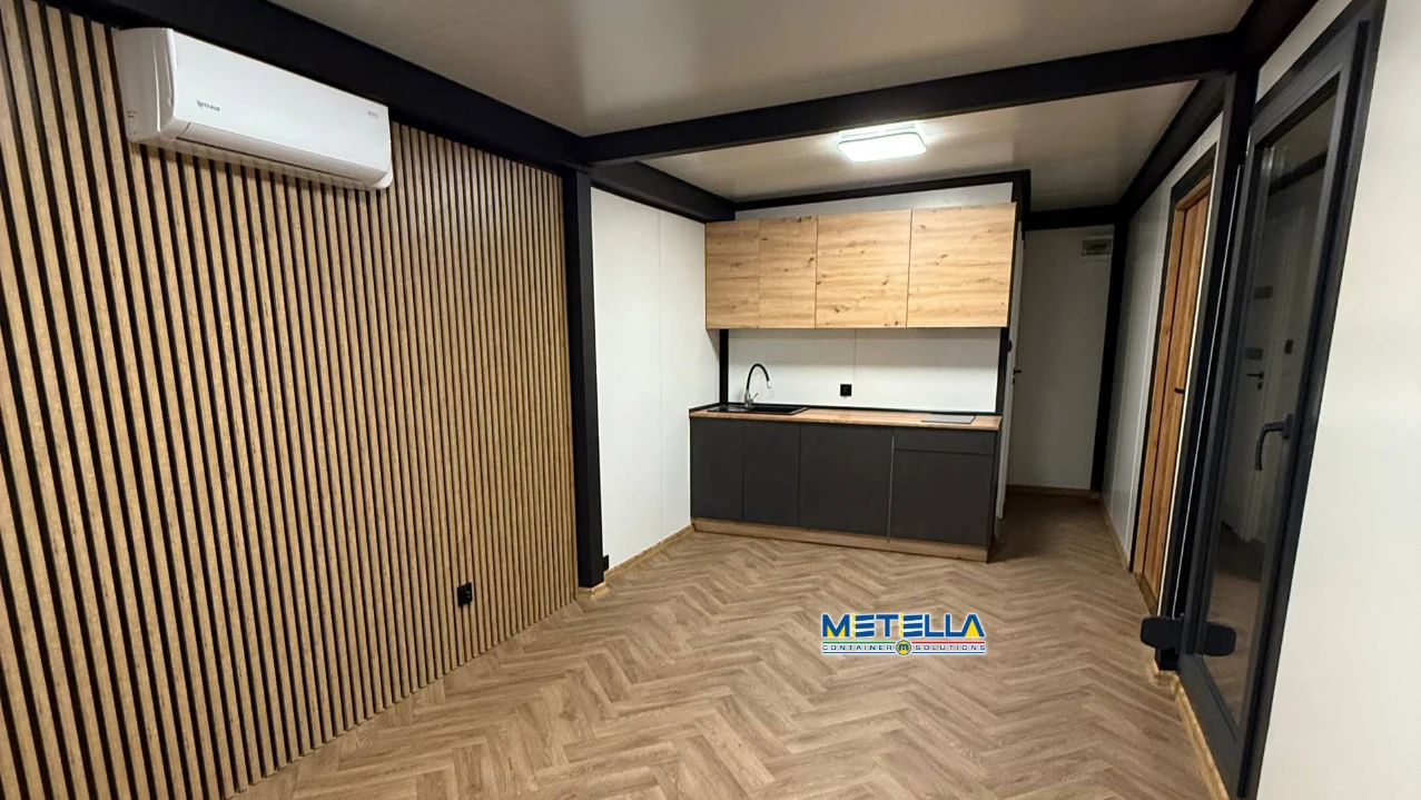 Interni personalizzati di struttura abitativa modulare