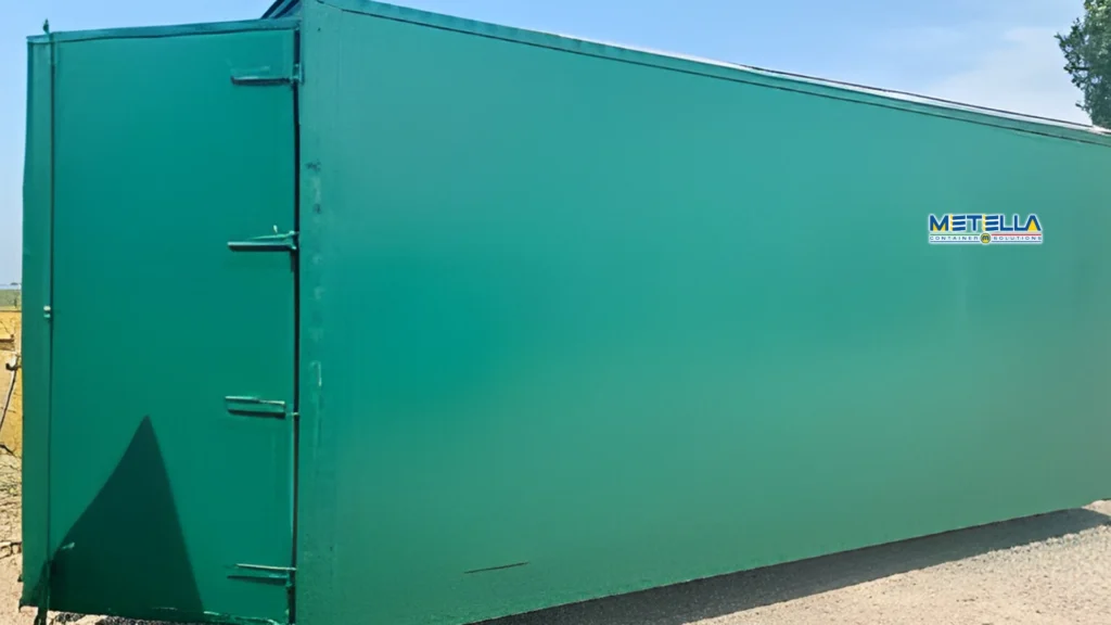 Modulo prefabbricato coibentato visto dall’esterno