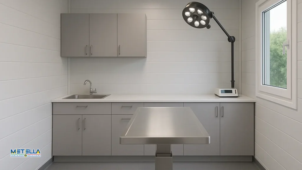 Ambulatorio veterinario interno per cani e gatti comprensivo di coibentazione e macchinari da lavoro per i veterinari