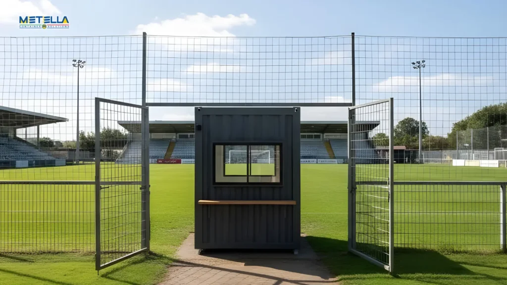 Biglietteria una finestra ideale per vendita di tagliandi nei centri sportivi medio piccoli, da posare vicino al campo di gioco