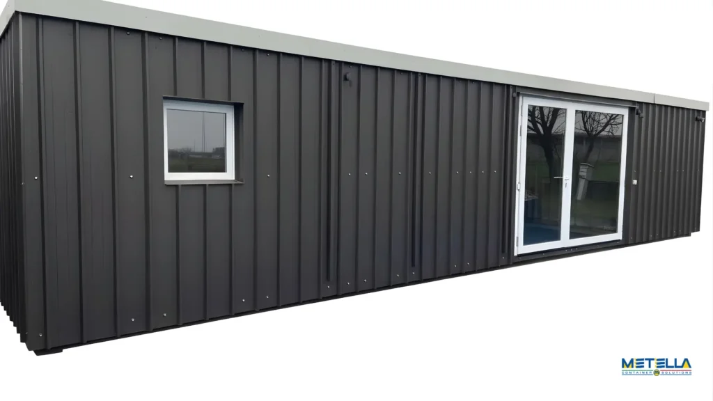 modulo abitativo 12m di lunghezza e 30 mq interni in pronta consegna