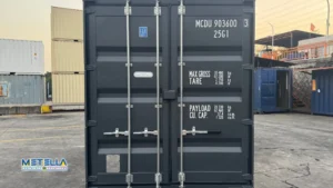 box 20' hc portelloni chiusi e vista frontale