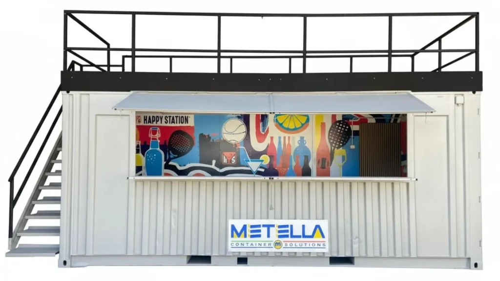 modulo bar con terrazza e apertura frontale