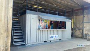 modulo bar con terrazza e completo di scale e balaustre