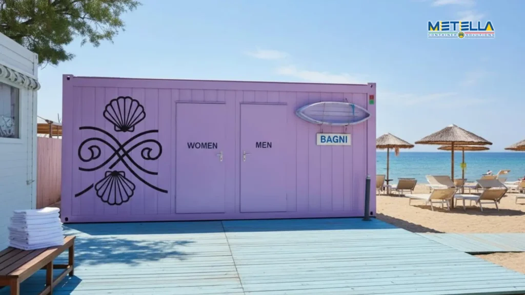 moduli bagni e docce da spiaggia per stabilimenti balneari