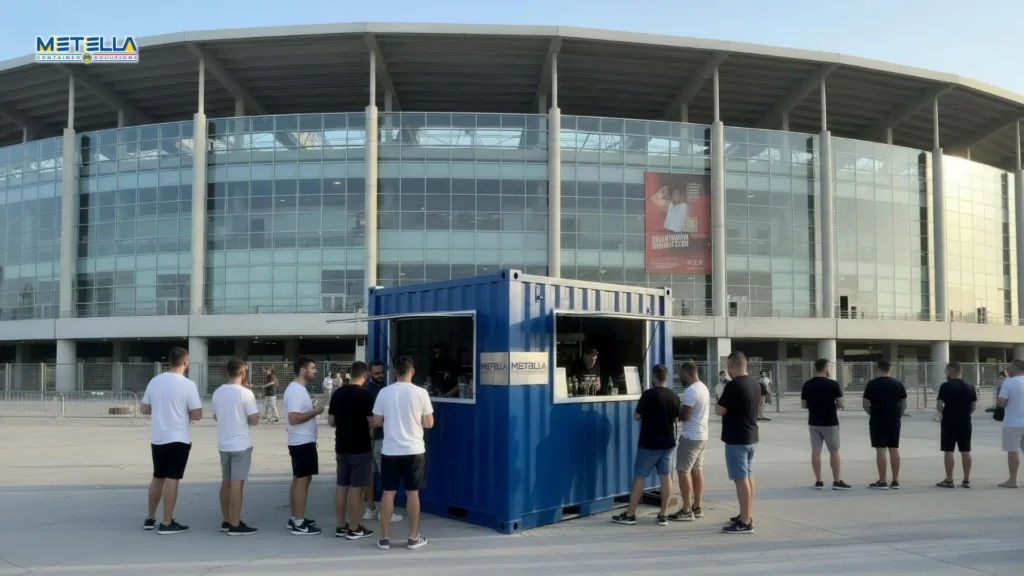 biglietteria da 3 metri con doppia apertura
