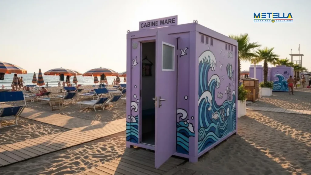 cabina spogliatoio da spiaggia
