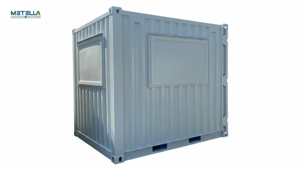 chiosco biglietteria bianco 3 x 2,5 metri