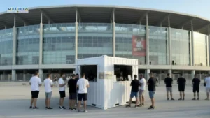 chiosco biglietteria stadio e concerto bianco 3 x 2,5 metri