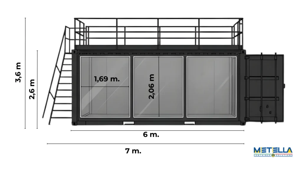 scheda tecnica stand vetrato