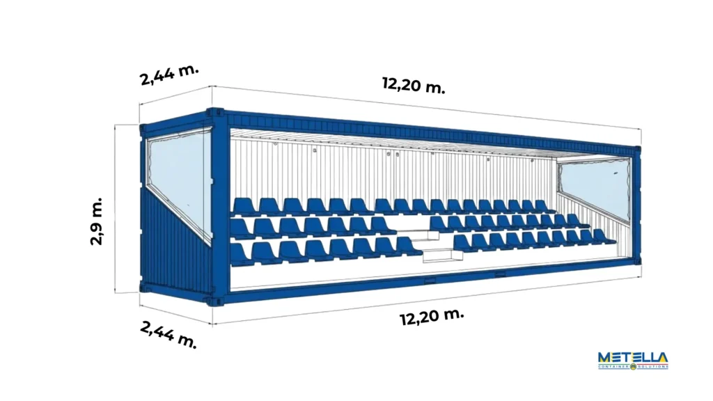 scheda tecnica tribuna 12 metri