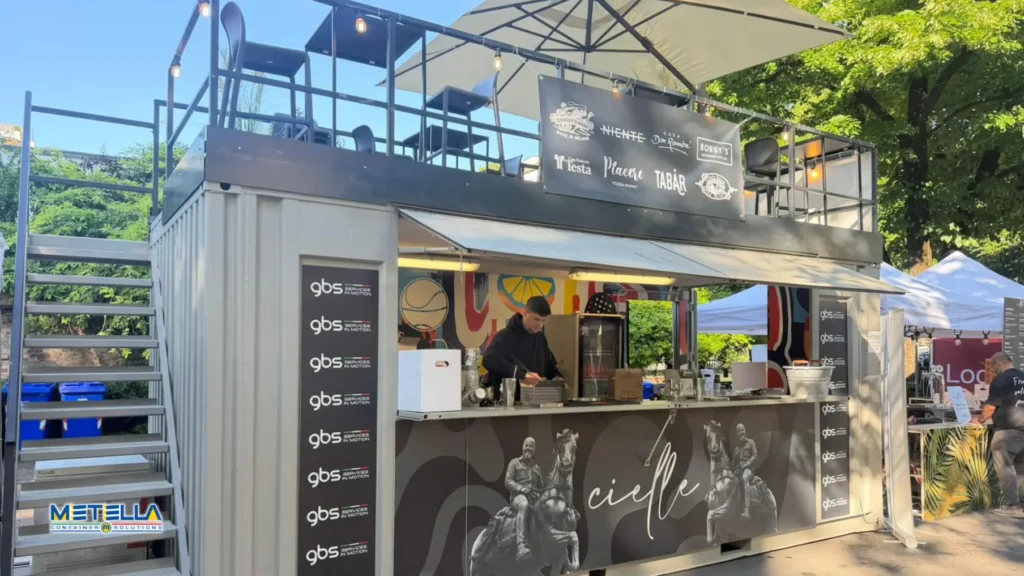 chiosco bar fiera vini con terrazza