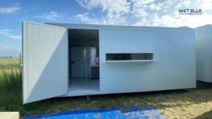 esterno modulo con cella frigo e apertura frontale