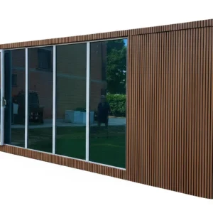 modulo abitativo 20 mq. pronta consegna parete frontale vetrata luminosa