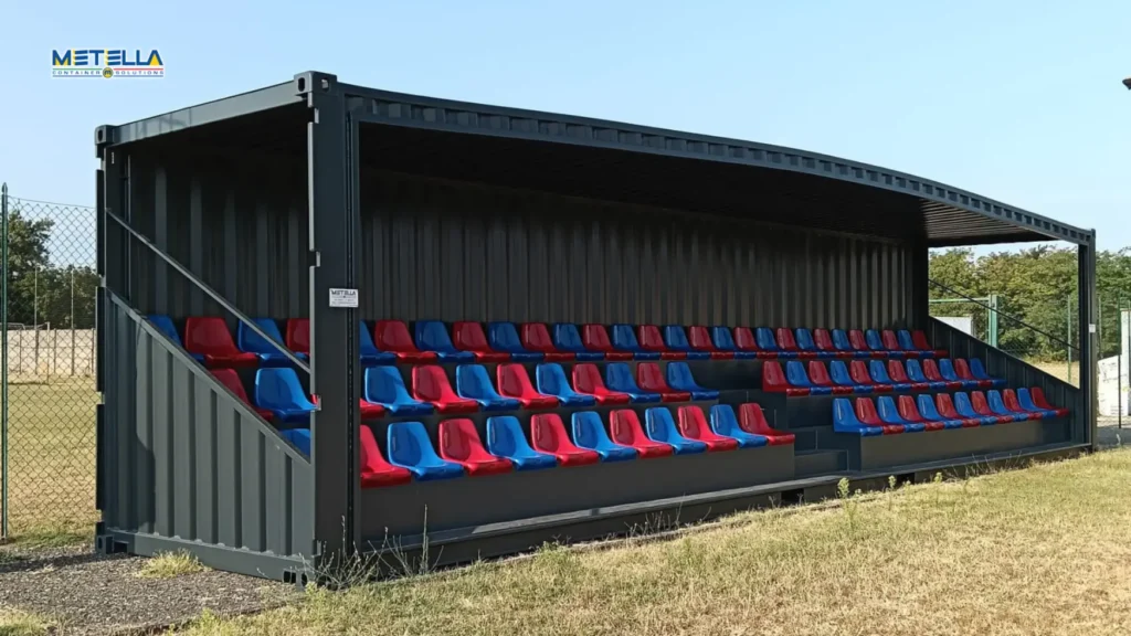 tribuna grigio antracite 76 posti
