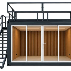 vetrato con terrazza 5 metri modulo