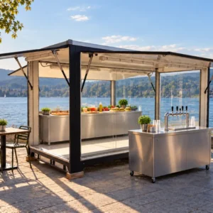 modulo polifunzionale chiosco sul lago Metella Container