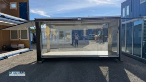 modulo polifunzionale lato lungo plexiglass Metella Container